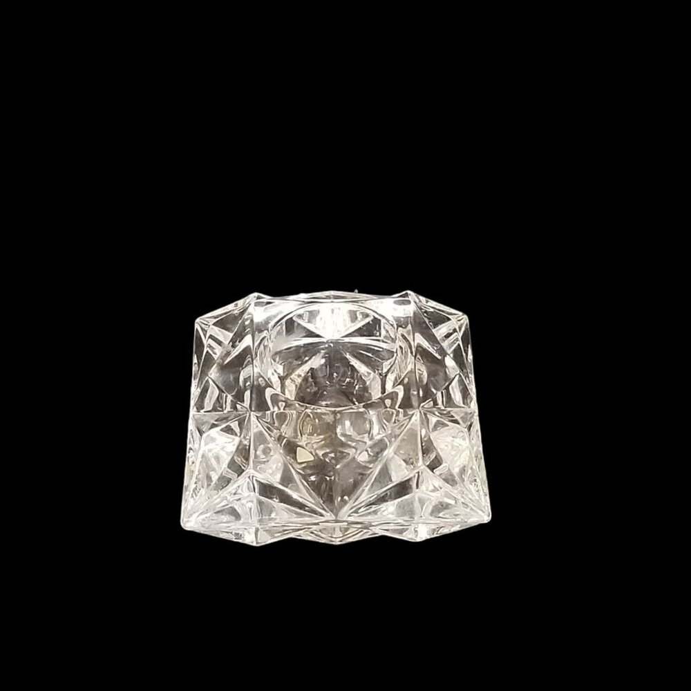 PartyLite Quad Prism 24% Lead Crystal Votive Candle Holder - Picture 2 of 8